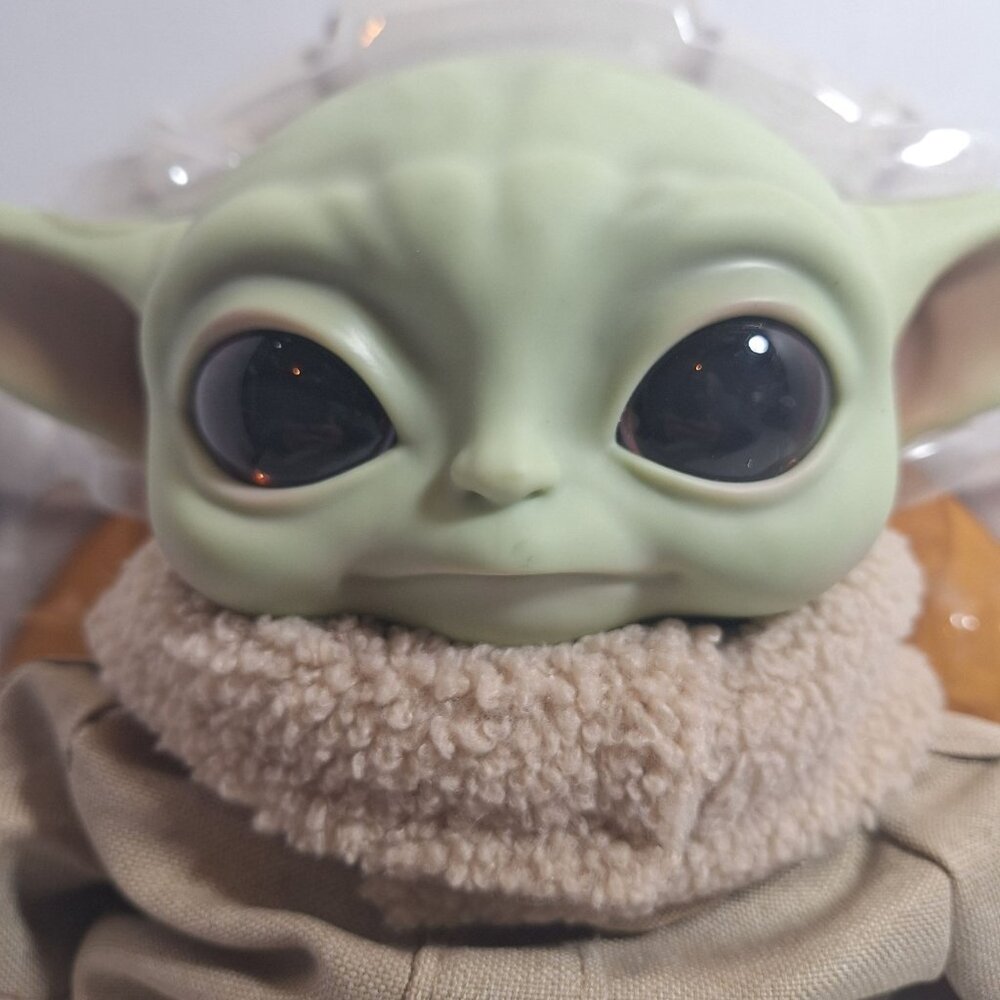Star Wars The Mandalorian Grogu Child Baby Yoda Plush Toy 11" Disney Mattel - Picture 3 of 16